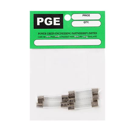 ฟิวส์หลอดแก้ว PGE 5 แอมป์ 5 ชิ้น_0