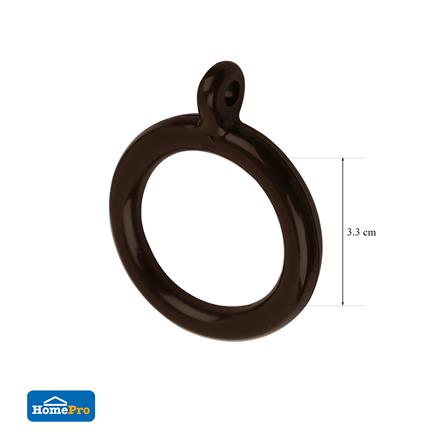 ห่วงคล้องราง HOME LIVING STYLE 33 มม. สีน้ำตาลเข้ม (แพ็ก 10 ชิ้น)_4