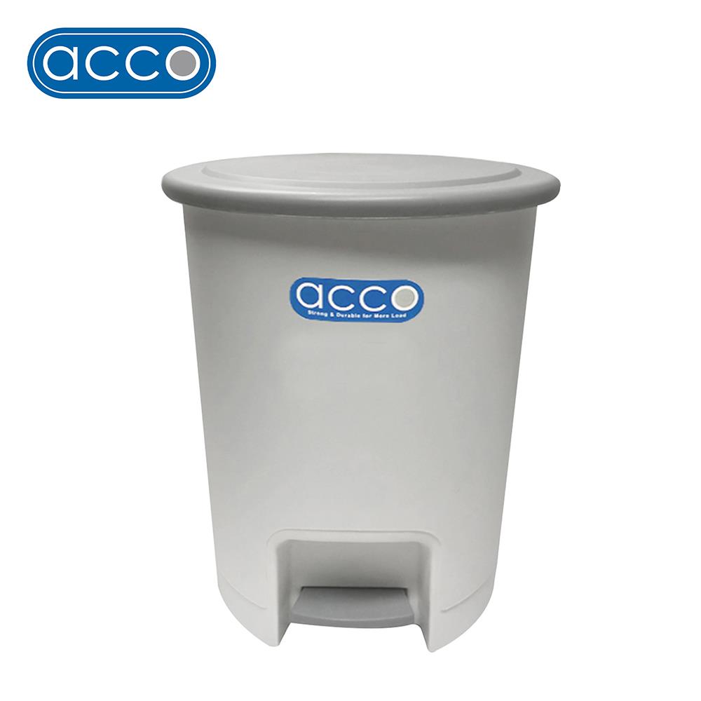 ถังขยะเหยียบกลม CLEAN G-663 ขนาด 10L  สีขาว/ฝาสีเทา