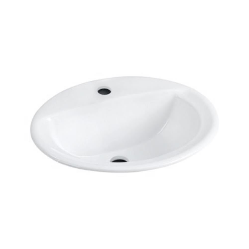 อ่างล้างหน้าฝังบนเคาน์เตอร์ KARAT K1129X สีขาว