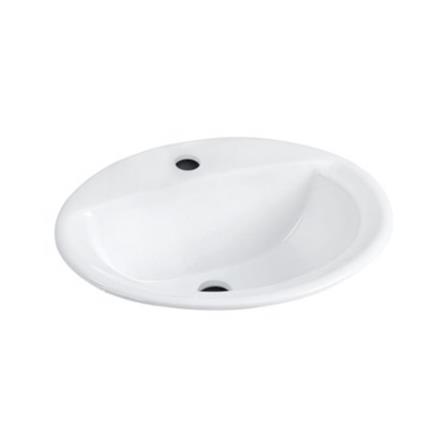 อ่างล้างหน้าฝังบนเคาน์เตอร์ KARAT K1129X สีขาว_0