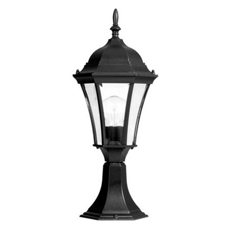 ไฟหัวเสา BDR 230/B-E27 L&E METAL/GLASS CLASSIC สีดำ_0