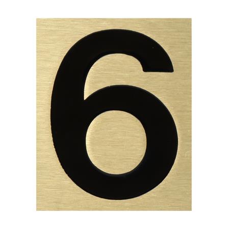 ตัวเลขอารบิค ทองเหลือง S&T 1096D เลข 6