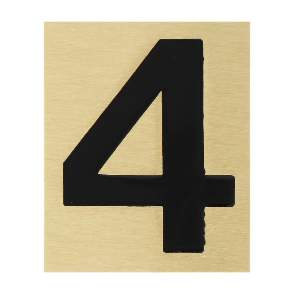 ตัวเลขอารบิค ทองเหลือง S&T 1096D เลข 4