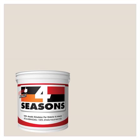 สีน้ำทาภายนอก TOA 4 SEASONS #A6007 WHITE AND ORANGE ด้าน 5 แกลลอน_0