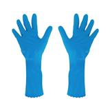 ถุงมือยาง POLY-BRITE COMFORT SIZE M สีฟ้า