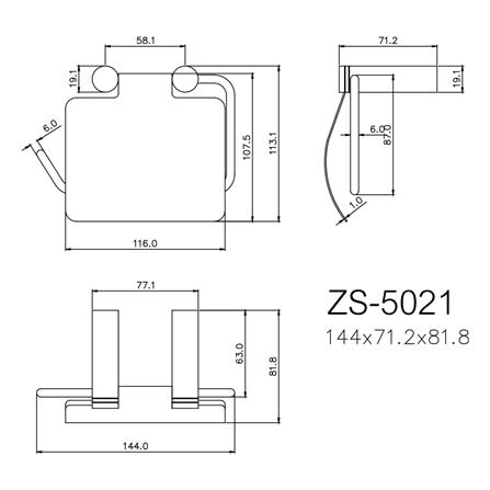 ที่ใส่กระดาษ ZS-5021 สเตนเลส_3