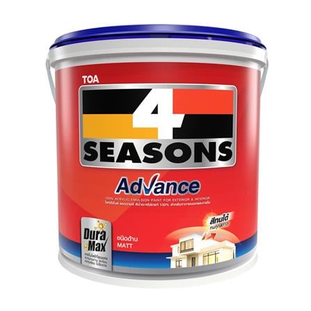 WATER-BASED EXTERIOR PAINT MATT TOA 4 SEASONS ADVANCE BASE C WHITE 1/4GAL WATER-BASED EXTERIOR PAINT MATT TOA 4 SEASONS ADVANCE BASE C WHITE 1/4GAL