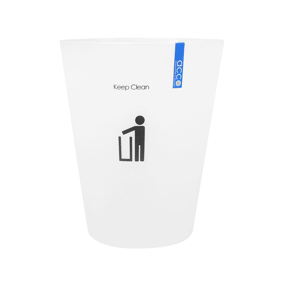 ถังขยะกลม ACCO ขนาด 4.5 ลิตร สีขาว