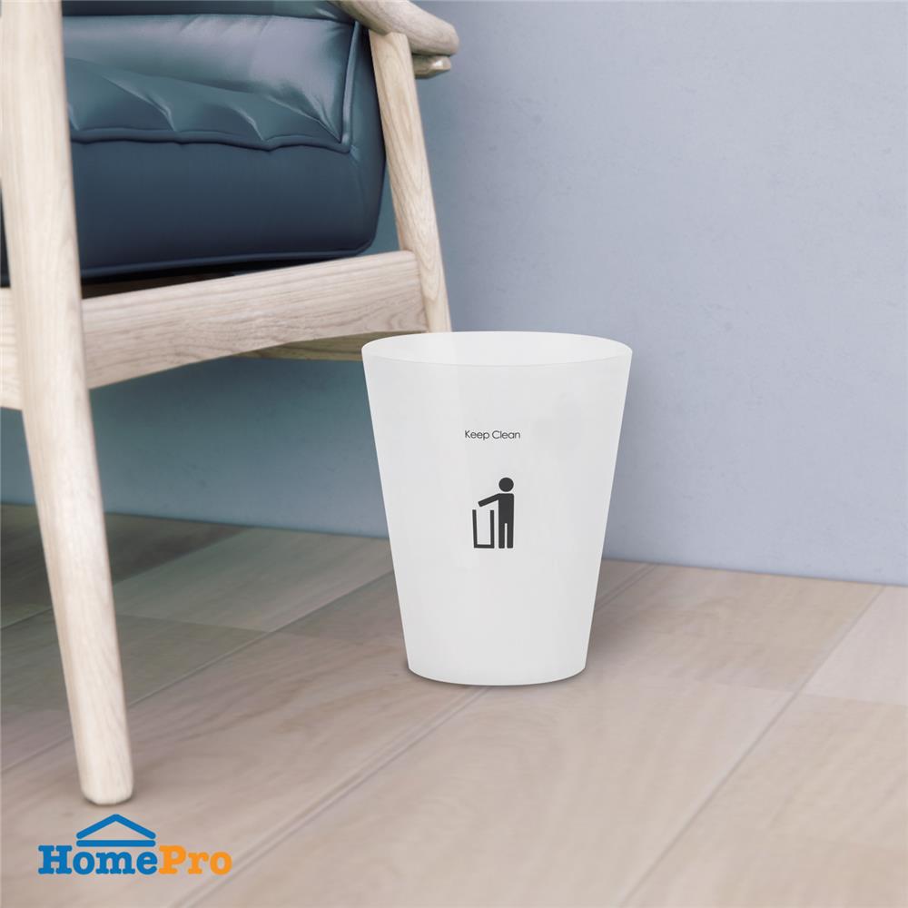 ถังขยะกลม ACCO ขนาด 4.5 ลิตร สีขาว