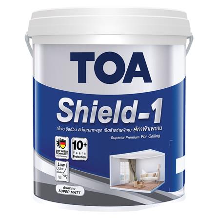 สีน้ำทาภายใน TOA SHIELD-1 NANO #E777 กึ่งเงา 5 แกล...
