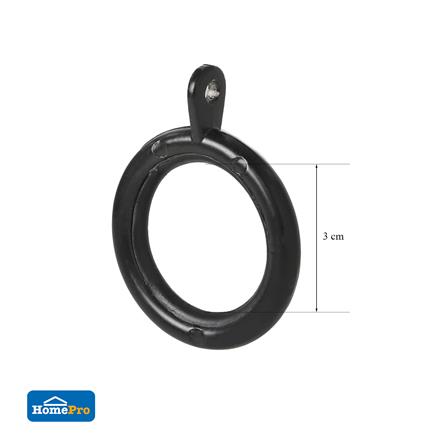 ห่วงคล้องรางเหล็ก HOME LIVING STYLE 30 มม. สีดำ (แพ็ก 10 ชิ้น)_4