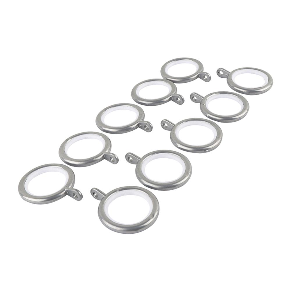 ห่วงคล้องรางเหล็ก HOME LIVING STYLE 30 มม. สีเงิน (แพ็ก 10 ชิ้น)