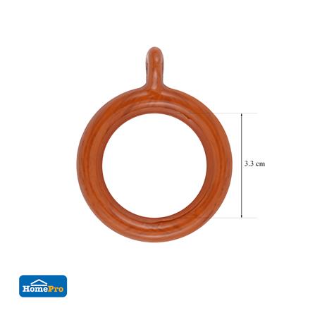 ห่วงคล้องราง HOME LIVING STYLE 33 มม. สีน้ำตาล (แพ็ก 10 ชิ้น)_4