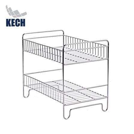 ชั้นวางจานสเตนเลส 2 ชั้นเล็ก KECH HWS033_0