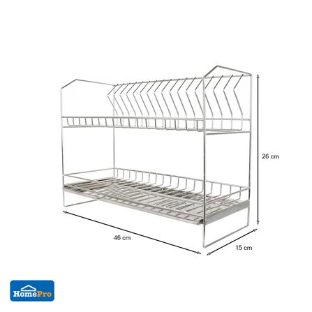ชั้นคว่ำจานสเตนเลส 2 ชั้น KECH HWS072_6