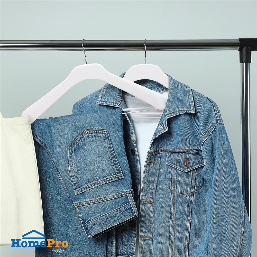 ไม้แขวนเสื้อสูท PLIM HHG008-W สีขาว