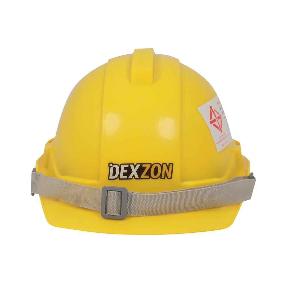 หมวกนิรภัย HDPE มาตรฐานมอก. DEXZON สีเหลือง