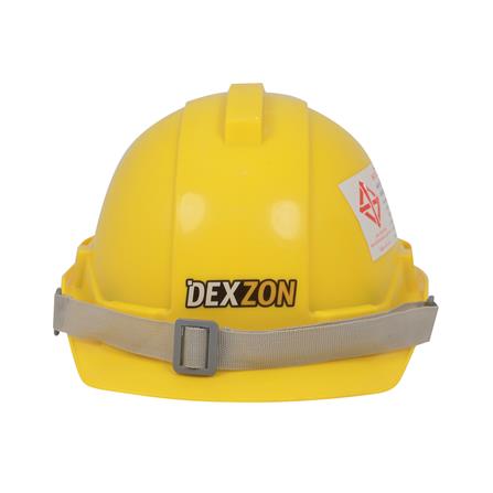 หมวกนิรภัย HDPE มาตรฐานมอก. DEXZON สีเหลือง_1