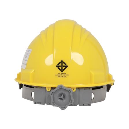 หมวกนิรภัยพลาสติก ABS มาตรฐานมอก. DEXZON สีเหลือง_2