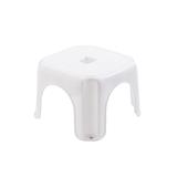 RECTANGULAR STEP STOOL PLIM 16X23X23CM WHITE