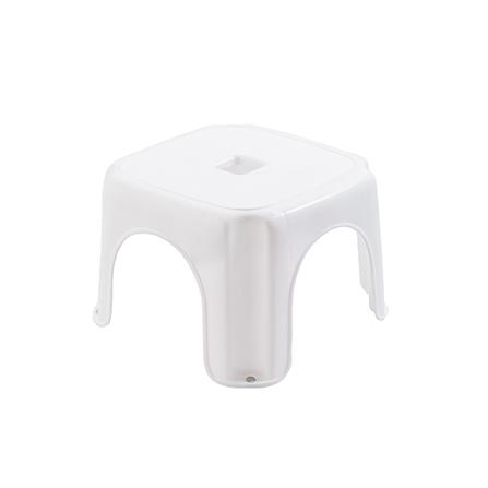 RECTANGULAR STEP STOOL PLIM 16X23X23CM WHITE