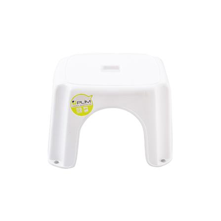 RECTANGULAR STEP STOOL PLIM 16X23X23CM WHITE