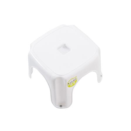 RECTANGULAR STEP STOOL PLIM 16X23X23CM WHITE