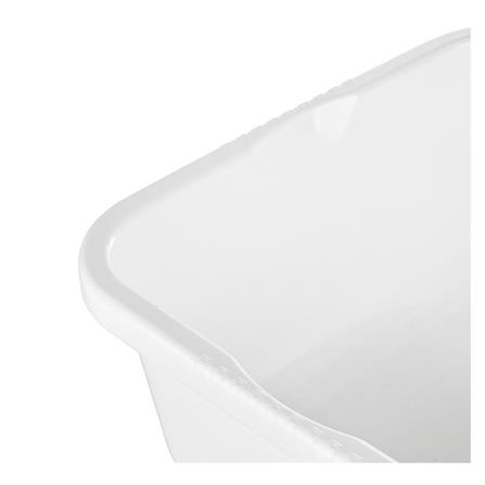 SQUARE BASIN PLIM 34cm WHITE