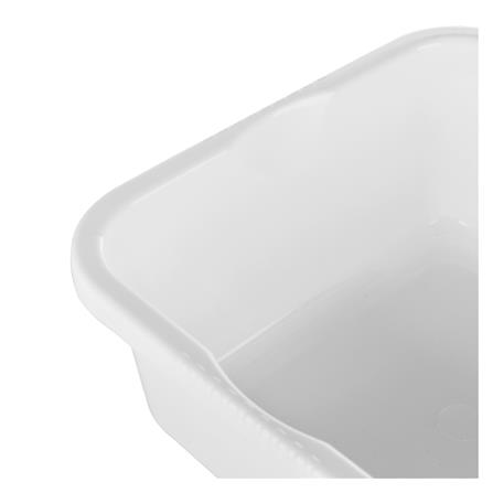 SQUARE BASIN PLIM 29cm WHITE