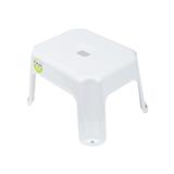 RECTANGULAR STEP STOOL PLIM 19X30.5X24.5CM WHITE