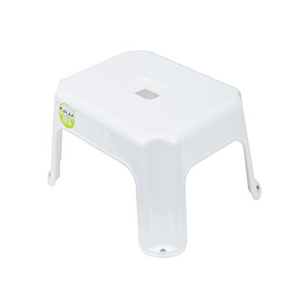 RECTANGULAR STEP STOOL PLIM 19X30.5X24.5CM WHITE