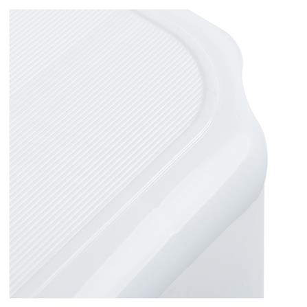 RECTANGULAR STEP STOOL PLIM 19X30.5X24.5CM WHITE