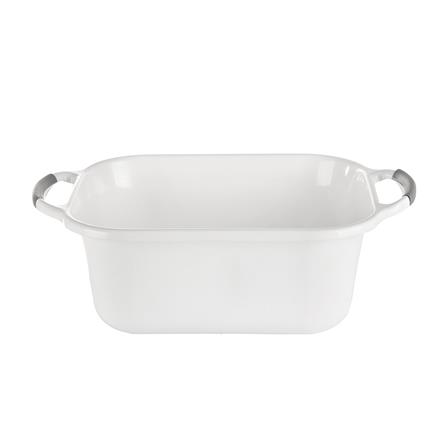 SQUARE BASIN PLIM 31X15cm WHITE