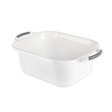 SQUARE BASIN PLIM 31X15cm WHITE