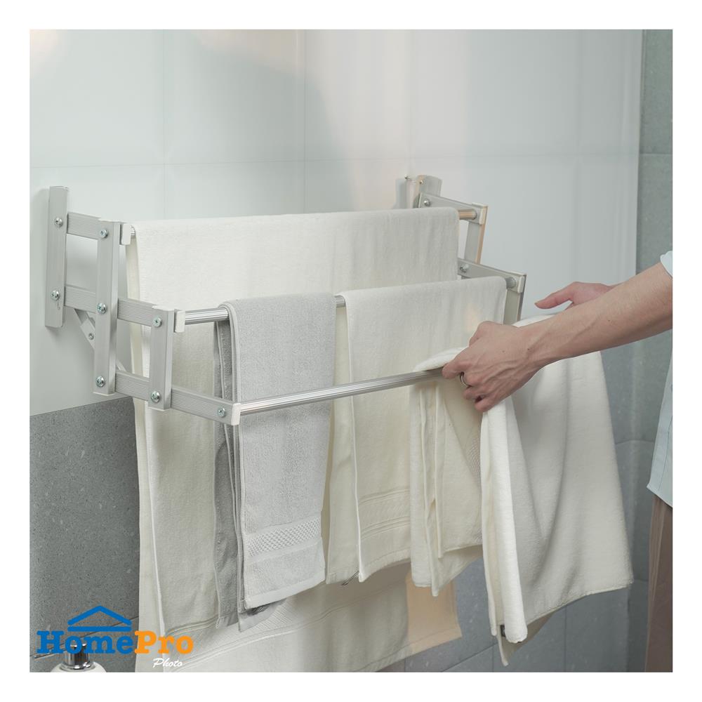 ราวติดผนังอะลูมิเนียมบันได 3 เส้น 80 ซม. PLIM