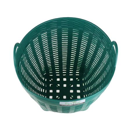 ROUND PLASTIC BASKET SPRING #4 GREEN