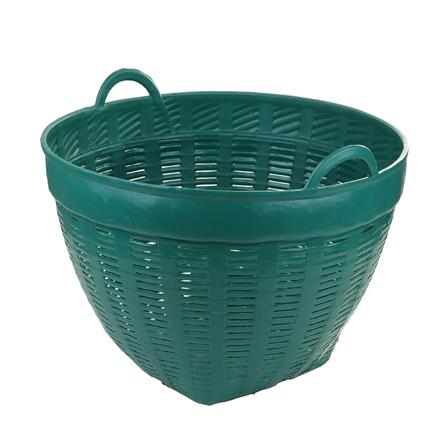 ROUND PLASTIC BASKET SPRING #2 GREEN
