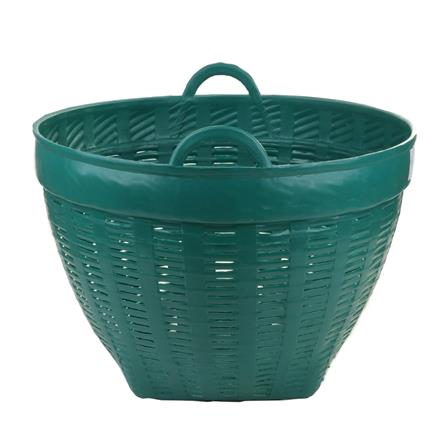 ROUND PLASTIC BASKET SPRING #2 GREEN