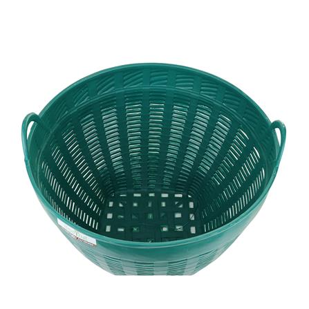 ROUND PLASTIC BASKET SPRING #2 GREEN