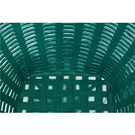 ROUND PLASTIC BASKET SPRING #2 GREEN
