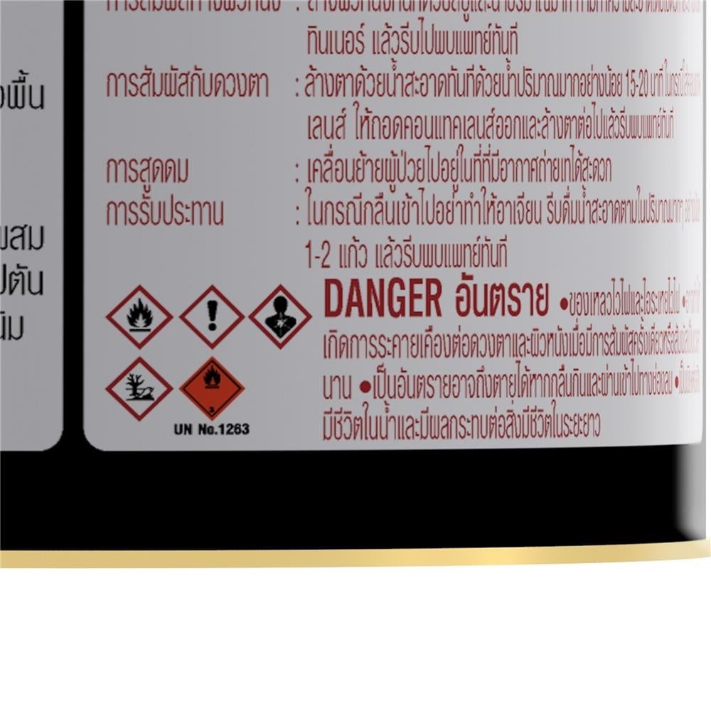 สีน้ำมันเคลือบเงา ชนิดเงา CAPTAIN BASE C สีขาว 1/4 แกลลอน