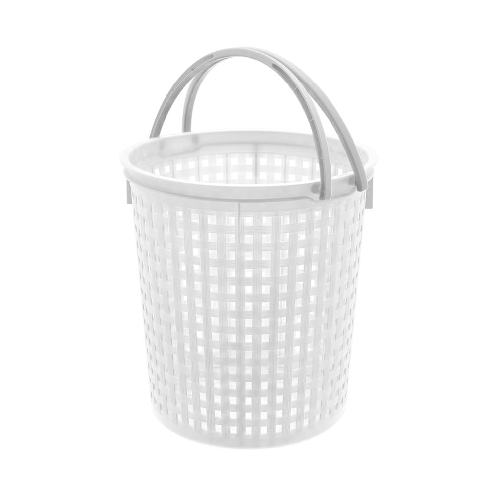 ตะกร้าผ้ากลมหูหิ้ว JCJ 4212 สีขาว