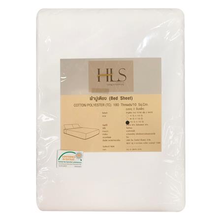 BEDSHEET HOME LIVING STYLE 110X110IN 2PCS WHITE