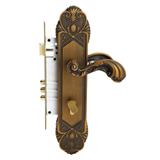 MORTISE LEVER LOCKSET MUL-T-LOCK 2338 ANTIQUE BRASS