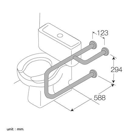 ราวมือจับกันลื่นข้างโถสุขภัณฑ์ WS HR-1108-2_3