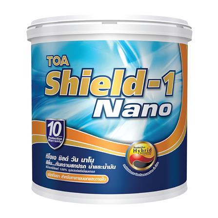 สีน้ำทาภายนอก TOA SHIELD-1 NANO BASE A กึ่งเงา 1 แกลลอน