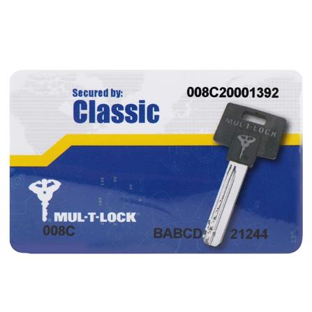 MORTISE LEVER LOCKSET MUL-T-LOCK 406 GOLD PVD