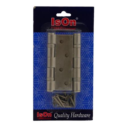 BUTT HINGE ISON ST403025-2BB/SN 4X3" SILVER 2PCS