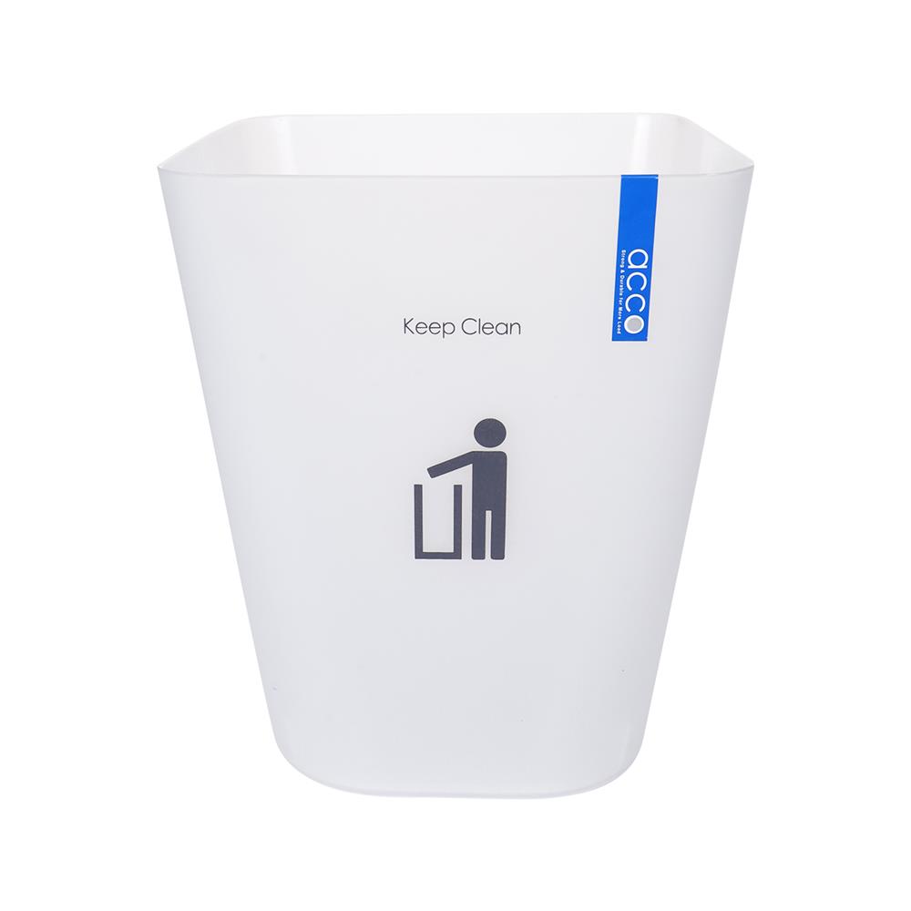 ถังขยะเหลี่ยม ACCO HH-222P 5.5 ลิตร สีขาว